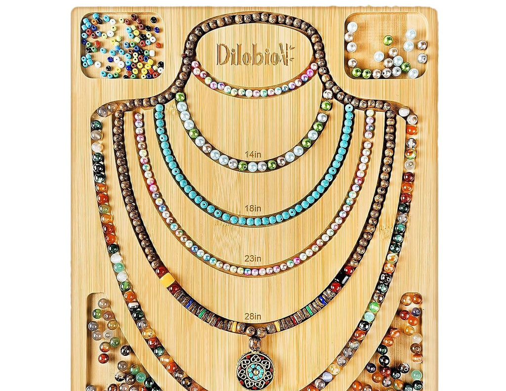 Plaque perlée en bois Bamboo Mousse panneau Bijoux Creative Design Plaque d'affichage