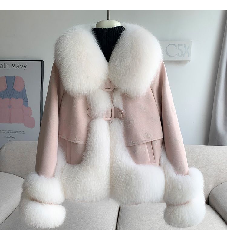 Short hiver épaissé chaud mode Jacket femmes