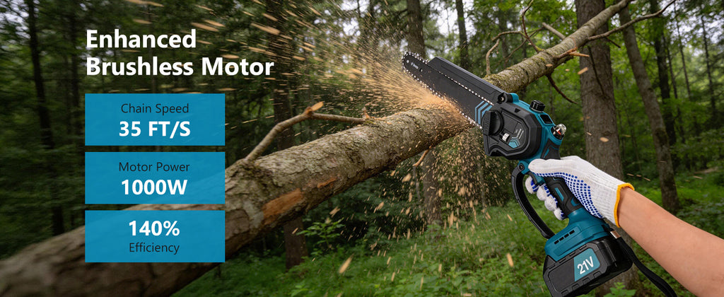 Échelle de taille de batterie Hedge Trimmer électrique 6 pouces Mini Chainsaw 3 En 1 Hedge Trimmer télescopique