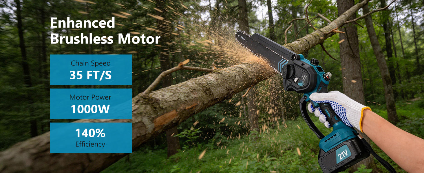 Échelle de taille de batterie Hedge Trimmer électrique 6 pouces Mini Chainsaw 3 En 1 Hedge Trimmer télescopique