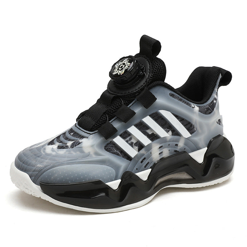 Chaussures pour enfants Rotating Button Boy Non-slip Soft Bottom