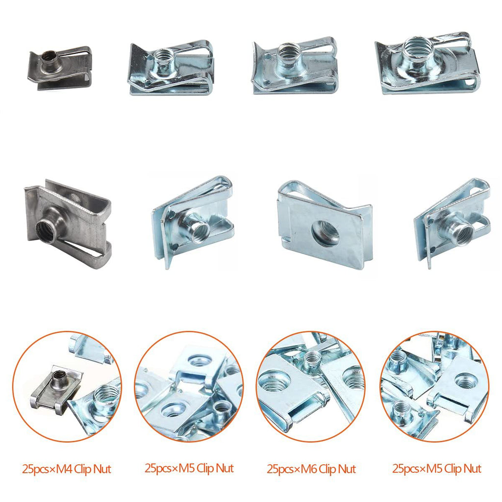 Auto-tappage Clip Languette Carte Nut Clip