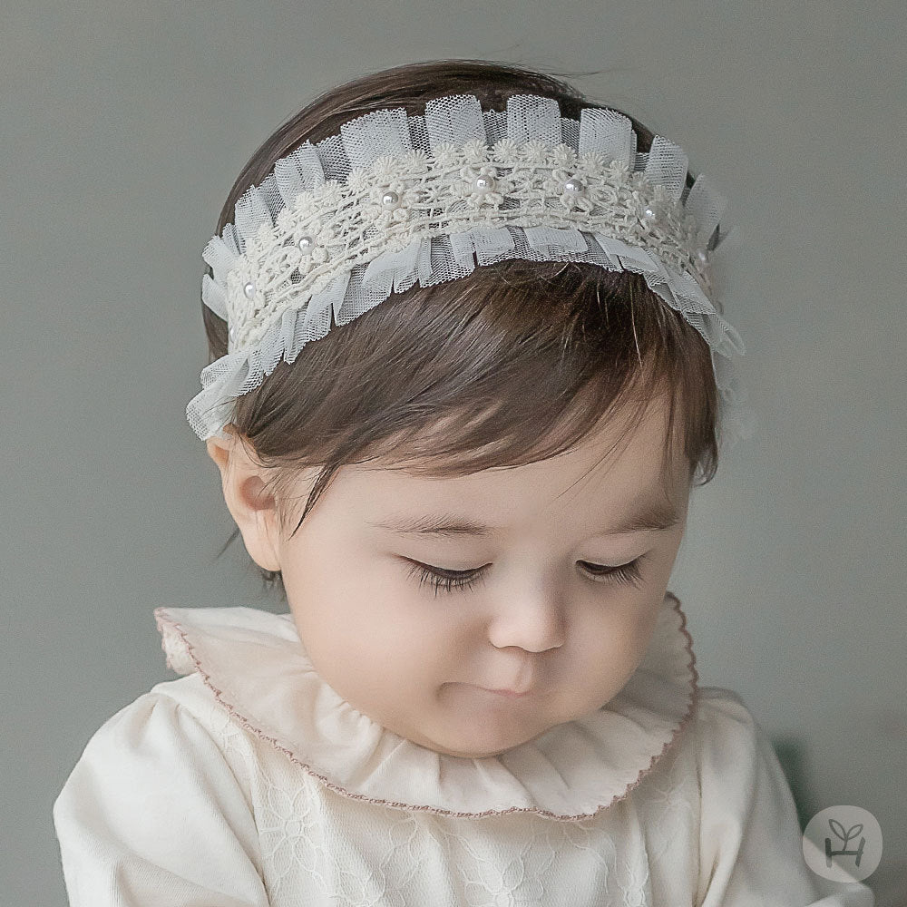 Bande de cheveux en dentelle de petite fille tout-match