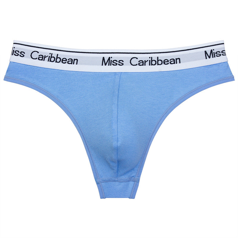 Sous-vêtements pour hommes Sexy U Convex Sports Fitness Lettre taille coton