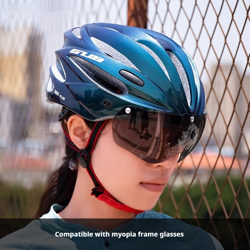 Casque d'équitation intégré VTT Gants magnétiques
