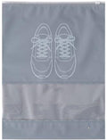 Vêtements fermeture éclair sac-gris-PE-27*36cm-16 soie-1 pièce