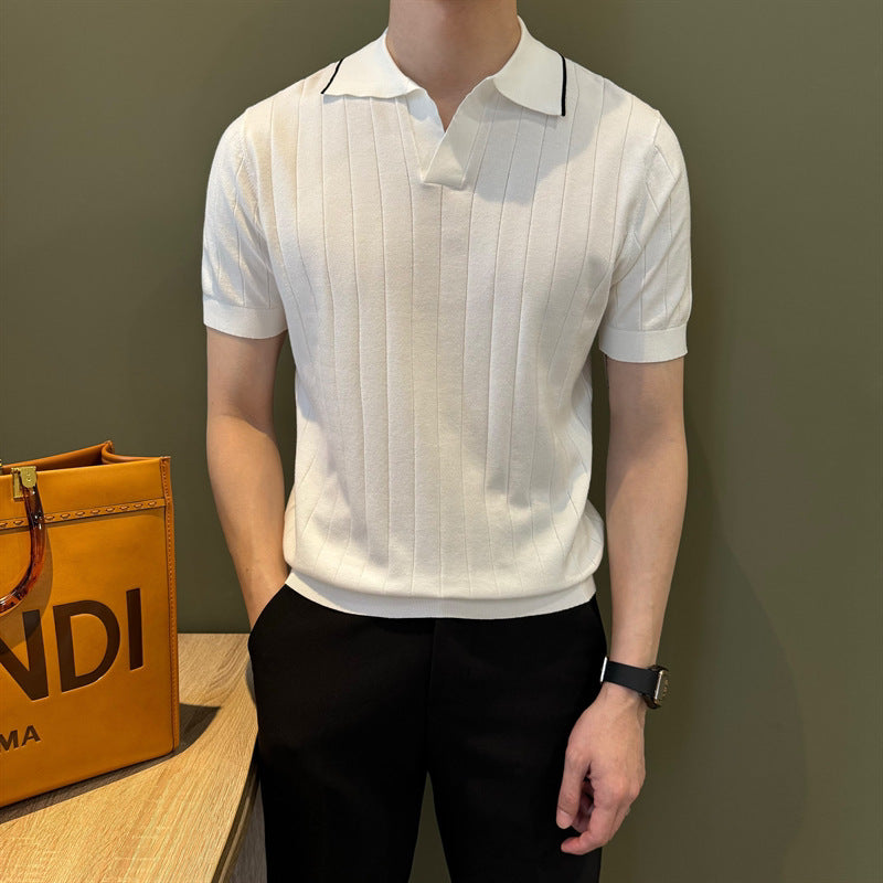 Cardigan à mailles légères Chic avec un lapel pour les affaires et l'usure occasionnelle