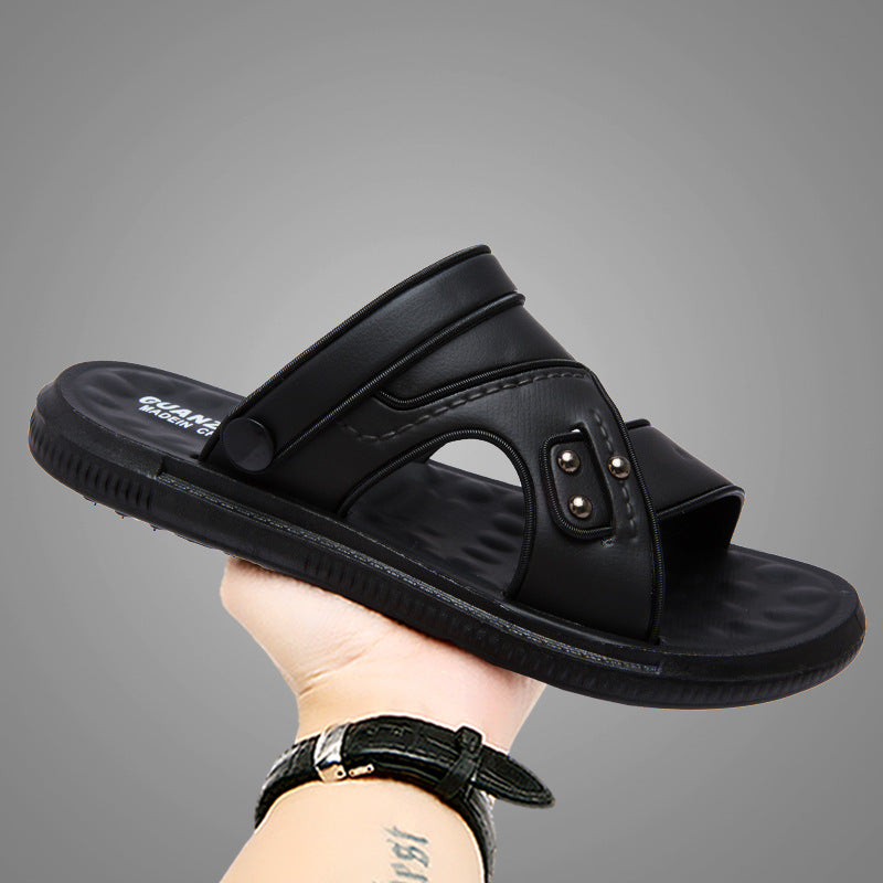 Hommes Sandales Platform Design en cuir double usage pour la plage et l'usure extérieure