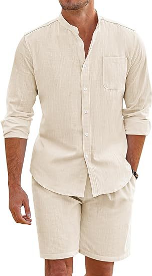 Chemise à manches longues à manches longues confortable en coton doublé pour homme