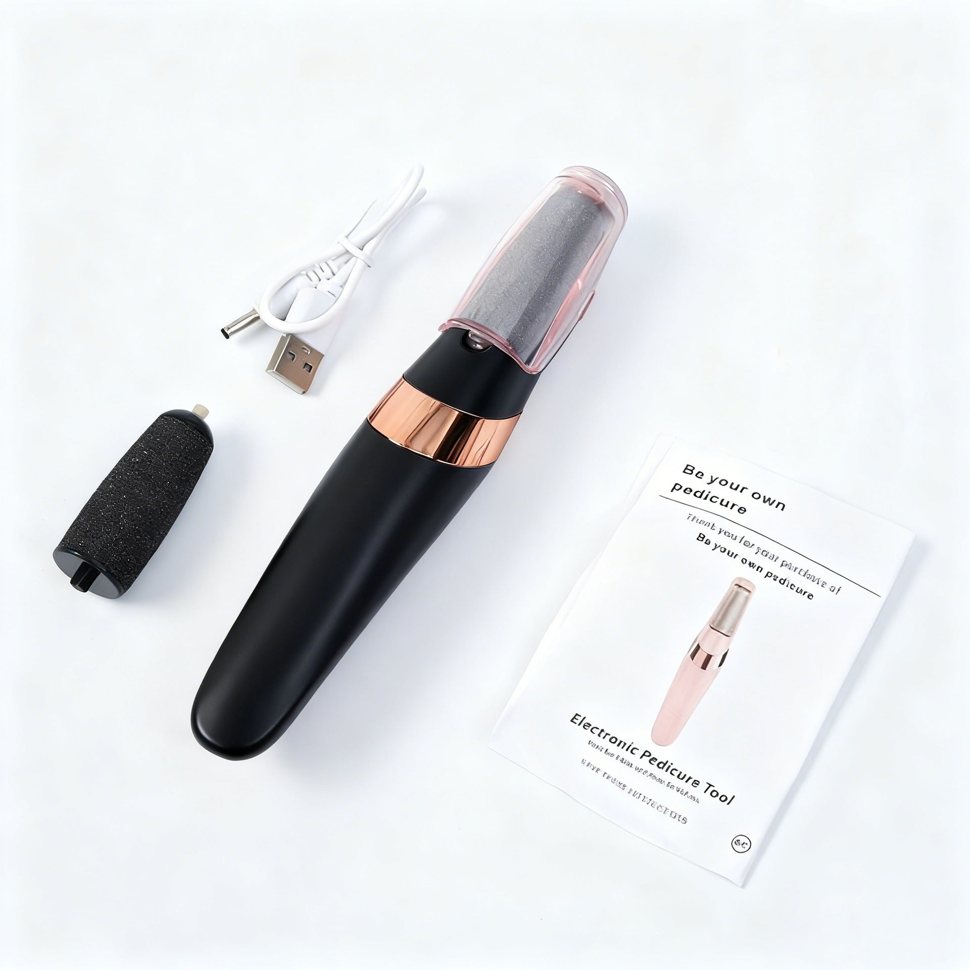 Callus et Dead Skin Remover Foot Scrubber Mini Fichier de pied électrique rechargeable