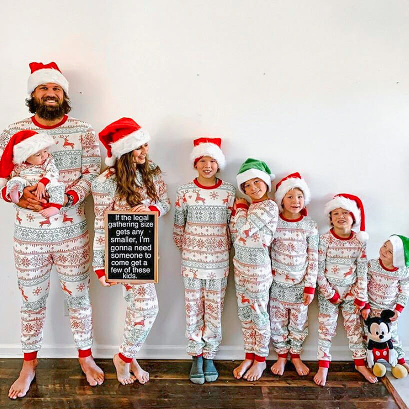 Couleur contrastante de Noël Service à domicile parent-enfant