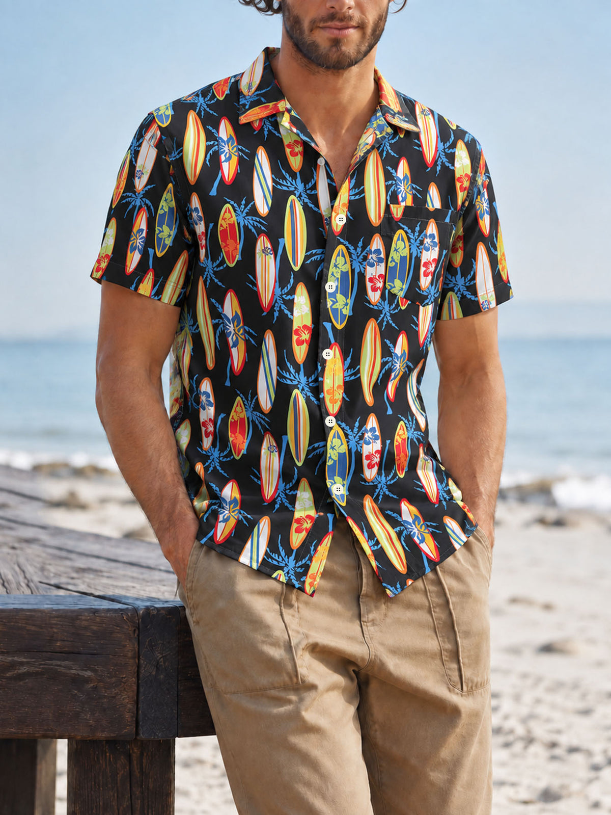 Port de Resort pour hommes tendance