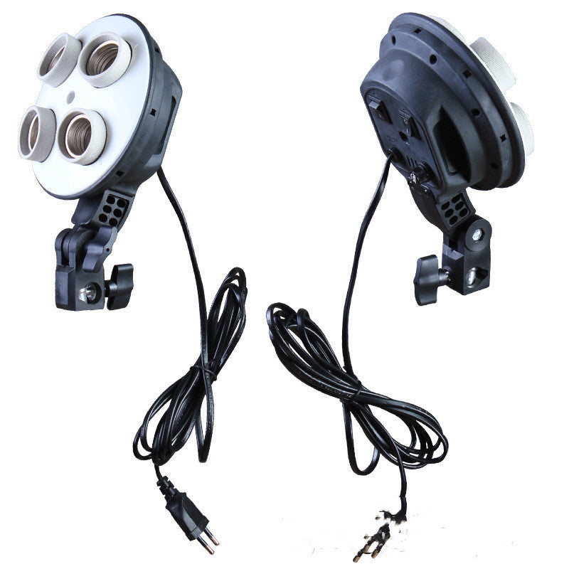 Porte lampe quadruple en céramique pour tournage en studio