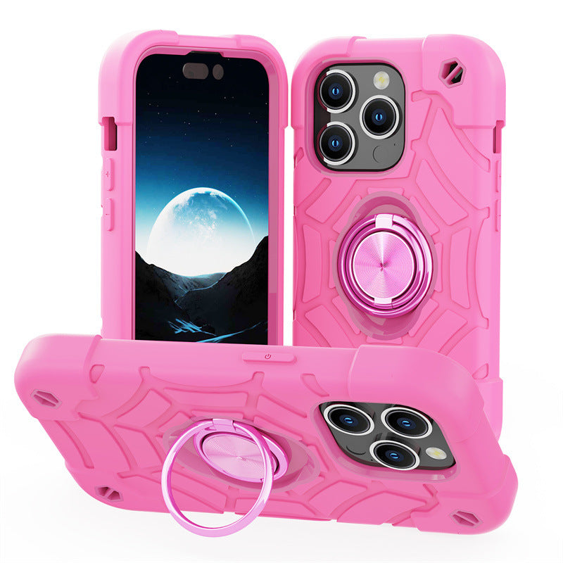 Cartoon Ring Stand PC étui de protection tout-en-un