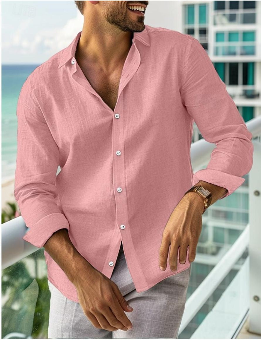 Chemise à manches longues pour hommes