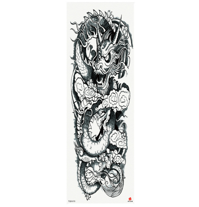Plein bras étanche tatouage autocollants personnalisés 170 modèles disponibles mode belle simple d