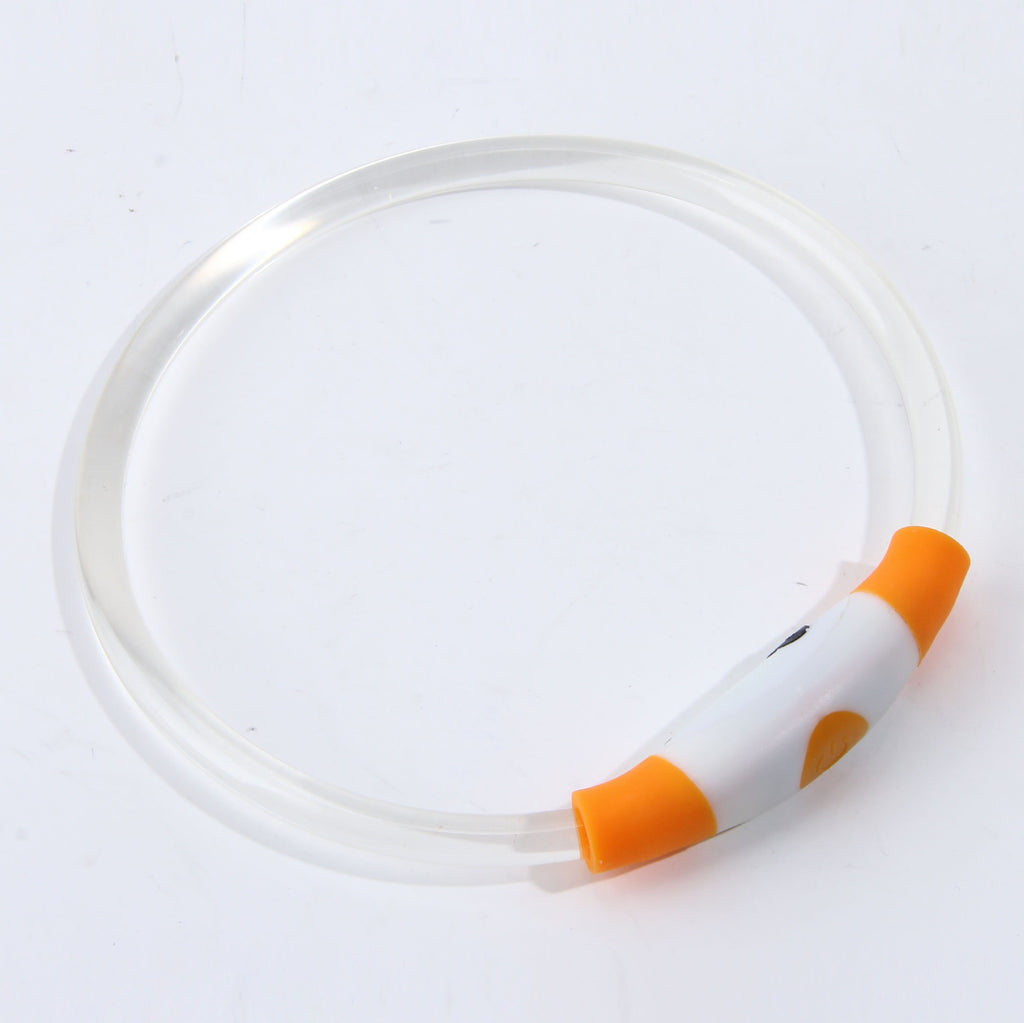 Fermoir de fibre optique haute transparence Émettant la lumière Collier LED rechargeable