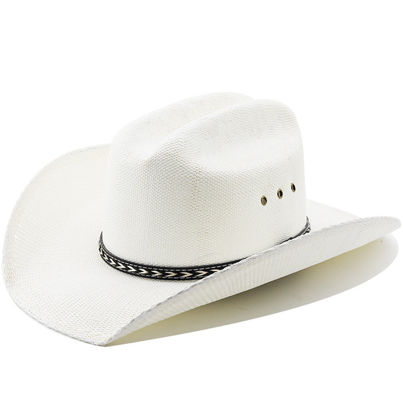 Chapeau de cowboy tissé à la main pour hommes
