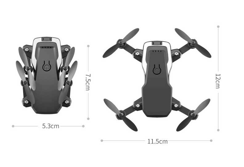 LF606 Avion pliant Photographie aérienne HD 4K quatre axes