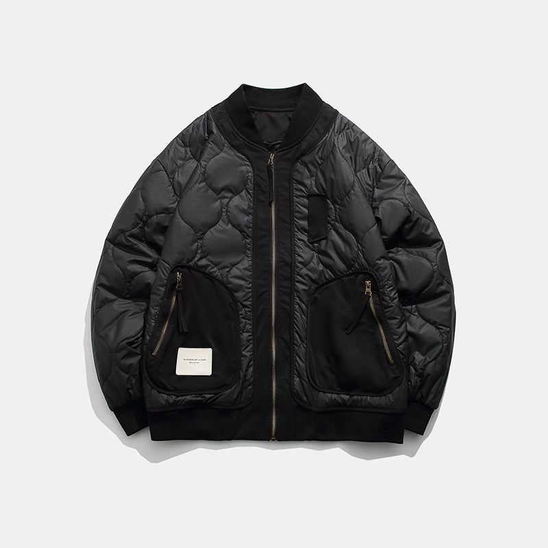 En automne et en hiver Col de baseball Veste en coton modèle gourd Veste de vol pour hommes