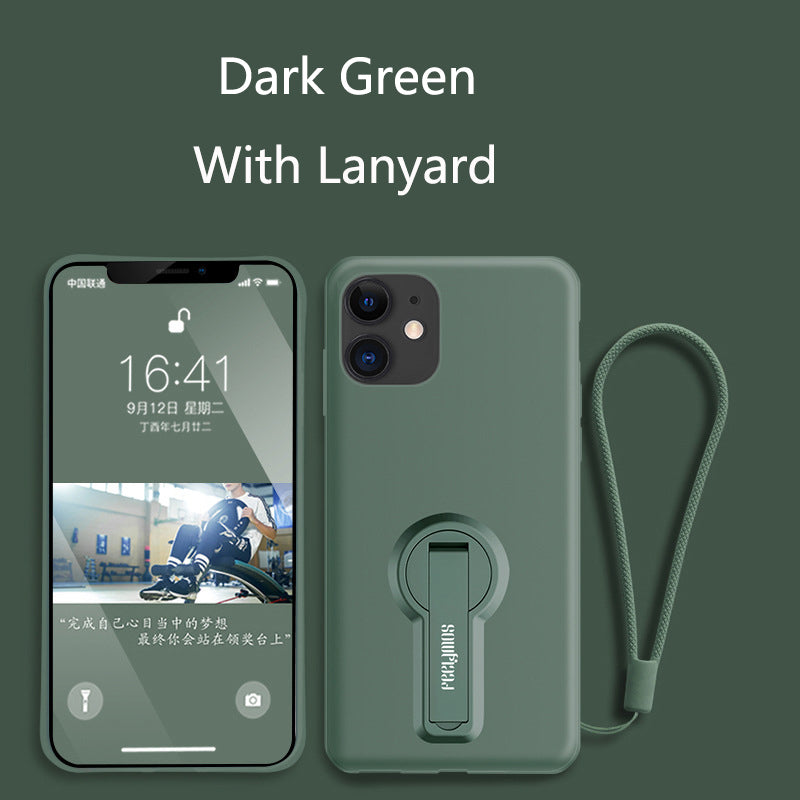 Vente anti-drop liquide stand téléphone mobile boîtier