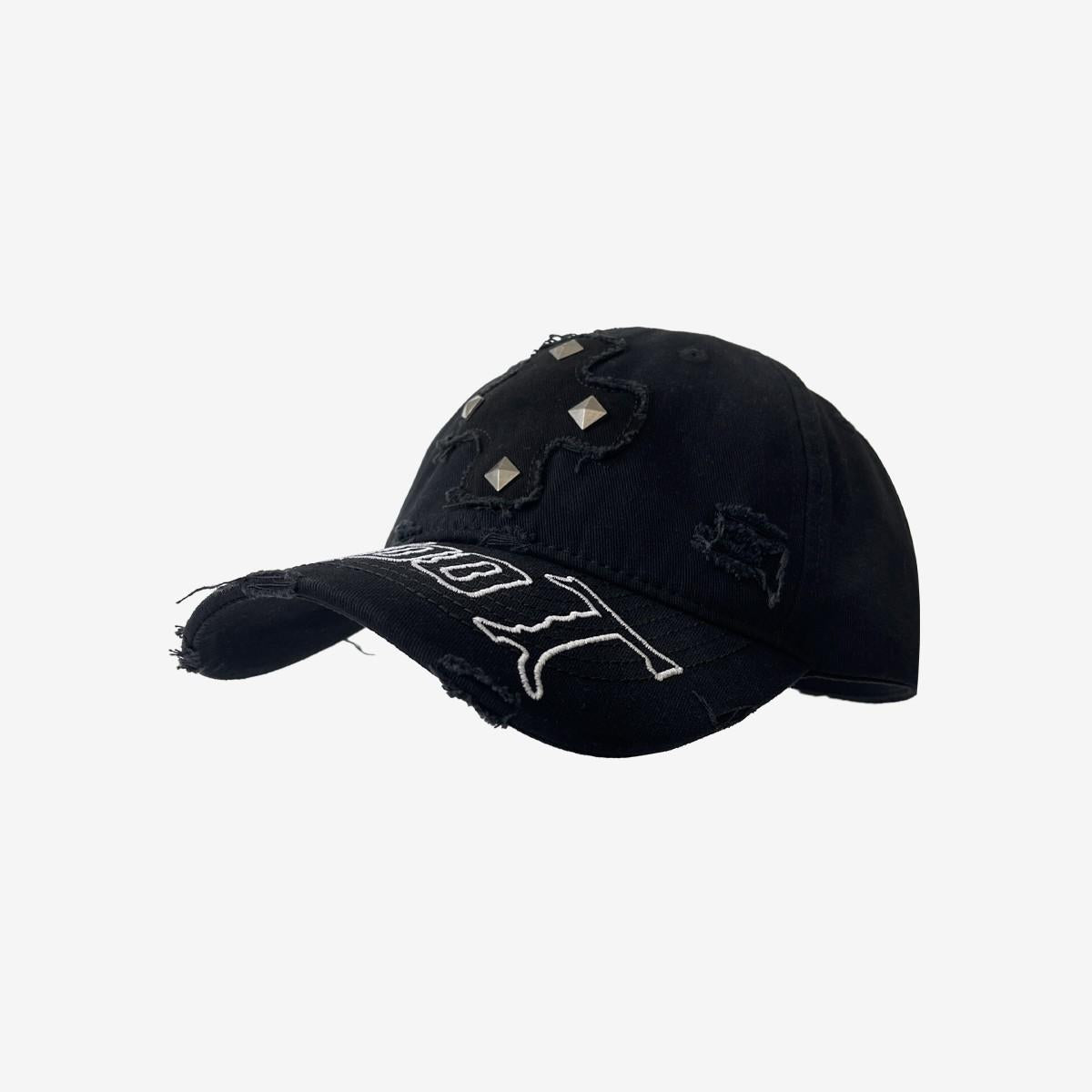 Casquette de base-ball avec rivets vintage et C style coréen