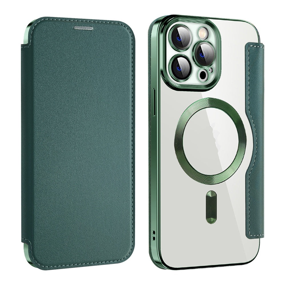 Boîtier de téléphone de protection sans fil de chargeur transparent