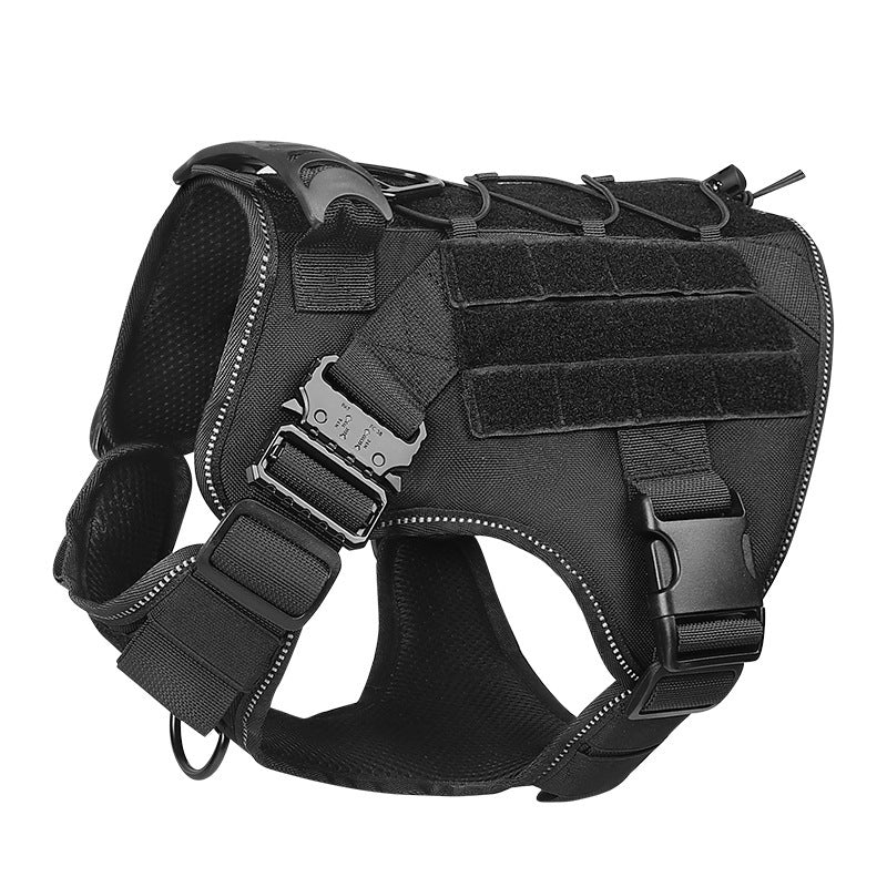 Harnais de chien tactique Ajustable Veste de type laisse pour grand