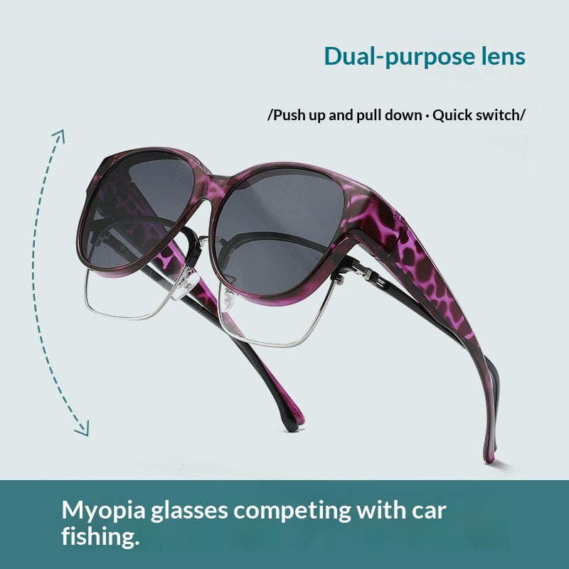 Lunettes de soleil Clip-on spécifiques à la conduite pour hommes