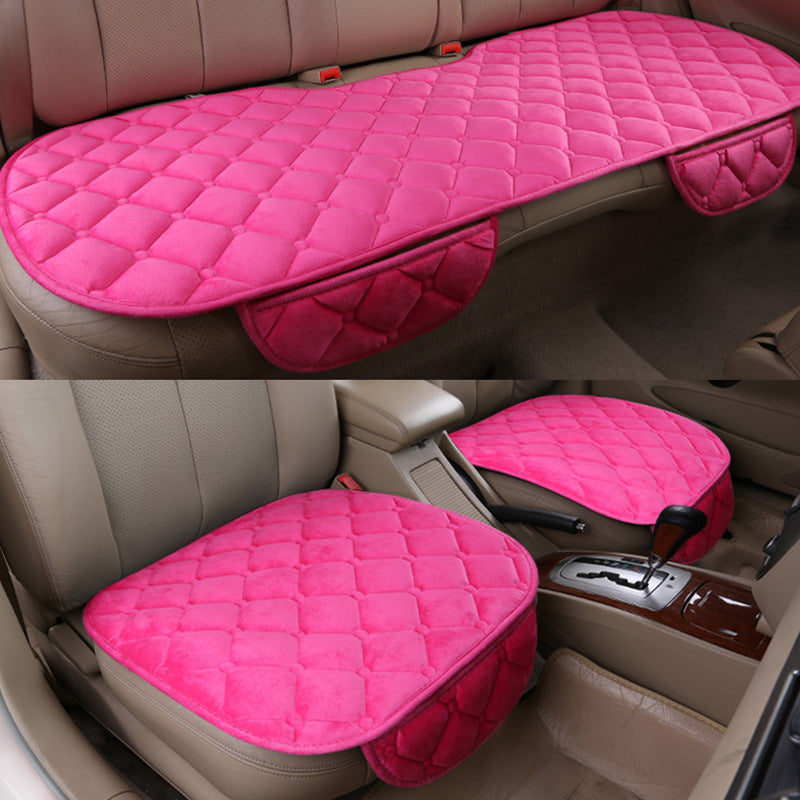 Coussin en peluche de voiture Ensemble en trois parties sans attache Non-dérapant sans dossier