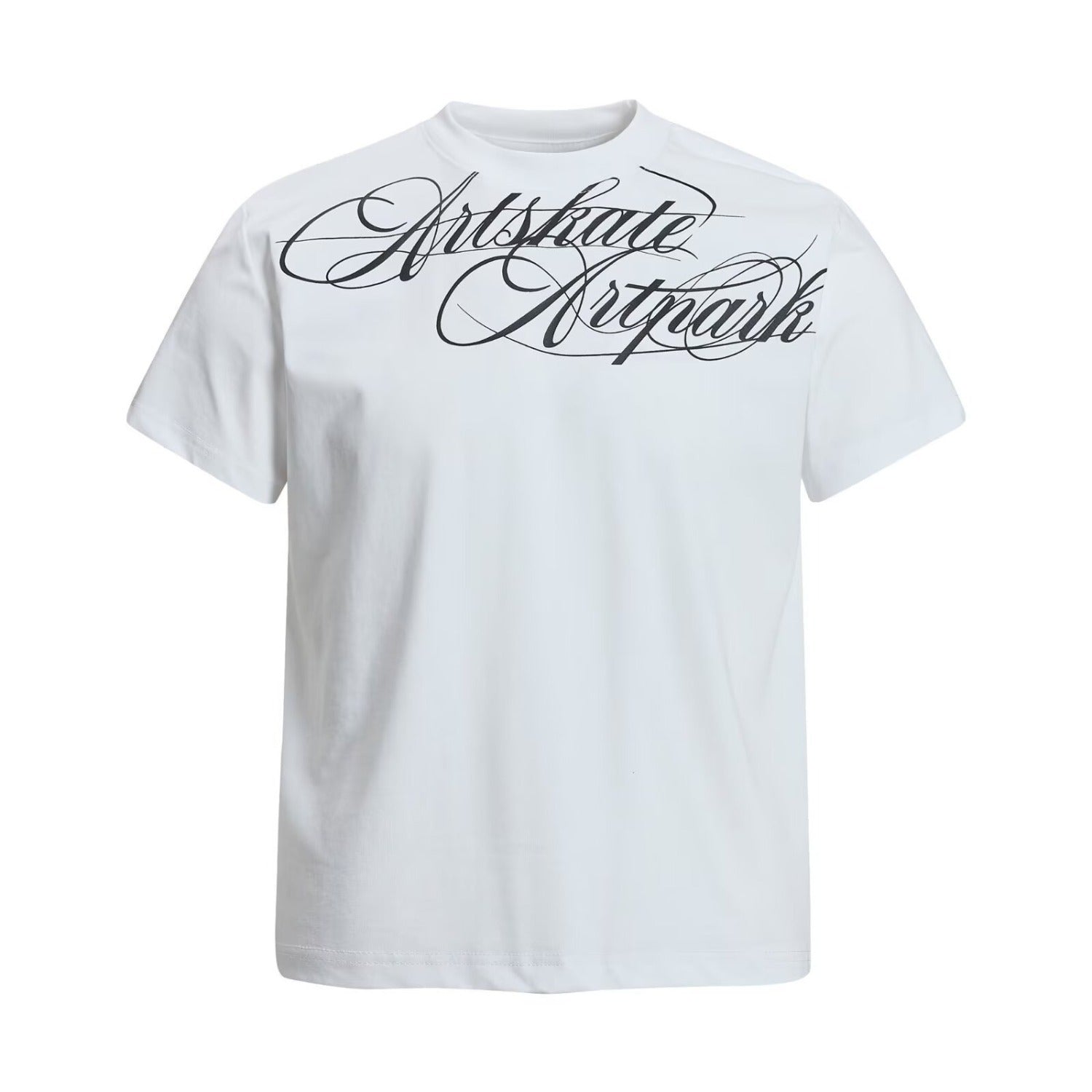 T-shirt manches courtes homme avec impression de lettre personnalisée