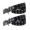 Mens Rivet Retro Ceinture en cuir élégant