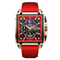 Mode Design Waterproof Quartz Square Montre