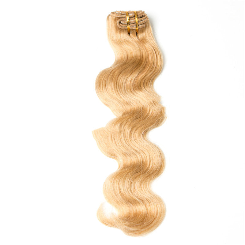 Huit pièces de remplacement de cheveux de carte réel