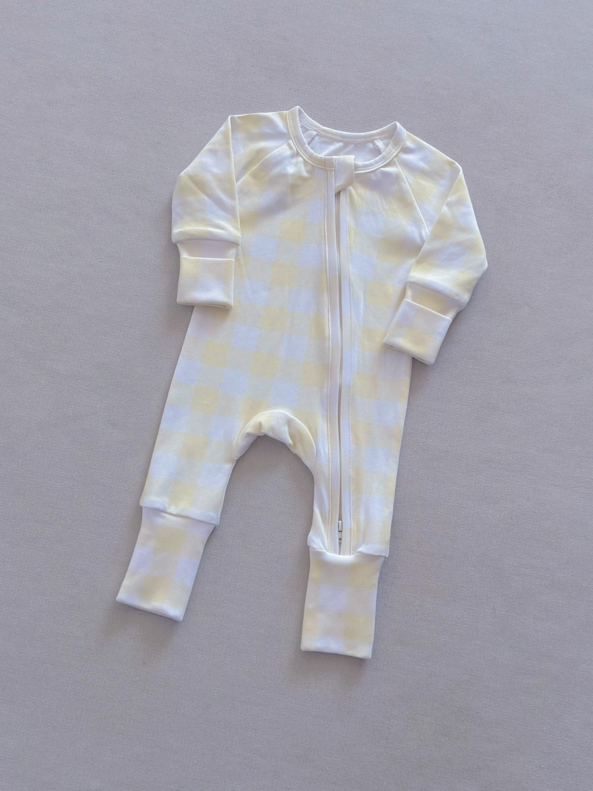 Nouveau style Baby Plaid Onesie Romper