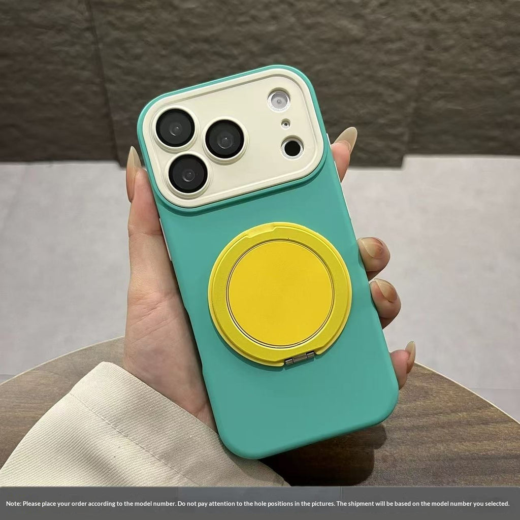 Boîtier de téléphone à boucle ronde en bloc de couleur