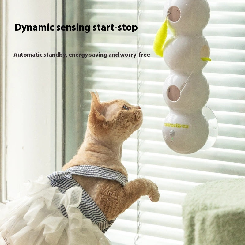Jouet chat interactif intelligent avec mouvement de la queue mouvement activé rechargeable