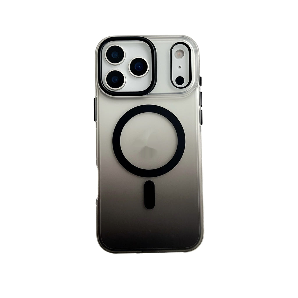 Aurora magnétique gradué laser Applicable 17ProMax Étui de protection pour téléphone portable gelé