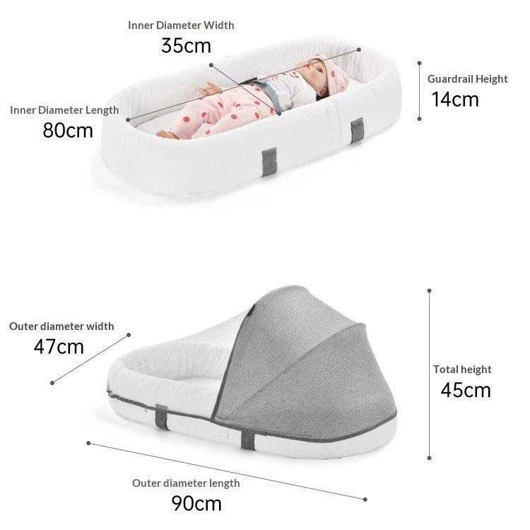 Lit bébé pliable multifonction portable