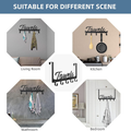 Sur la porte Crochets Serviette Rack Housse de porte robuste avec 5 crochets en manteau pour chambre Bathro