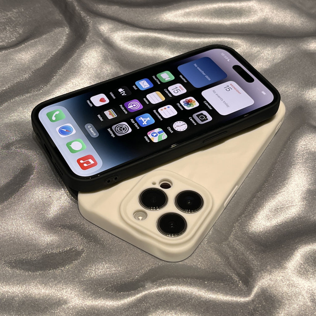 Cas avancé de téléphone à rides de peau