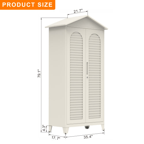 Spire79.1 Tall Metal Tool Storage Cabinet