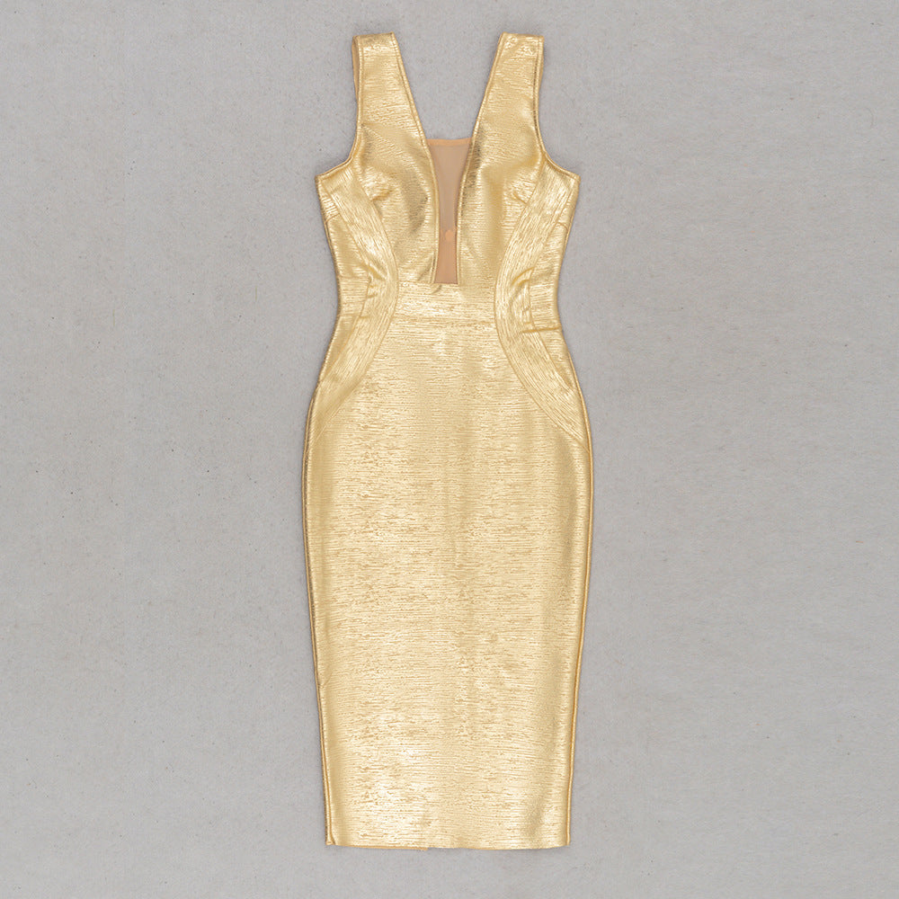 Robe longue femme avec Suspenders Elegant Hepburn Style hors-l'épaule Elegant