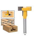 1/4 tige droite bord T-slot outil de travail du bois