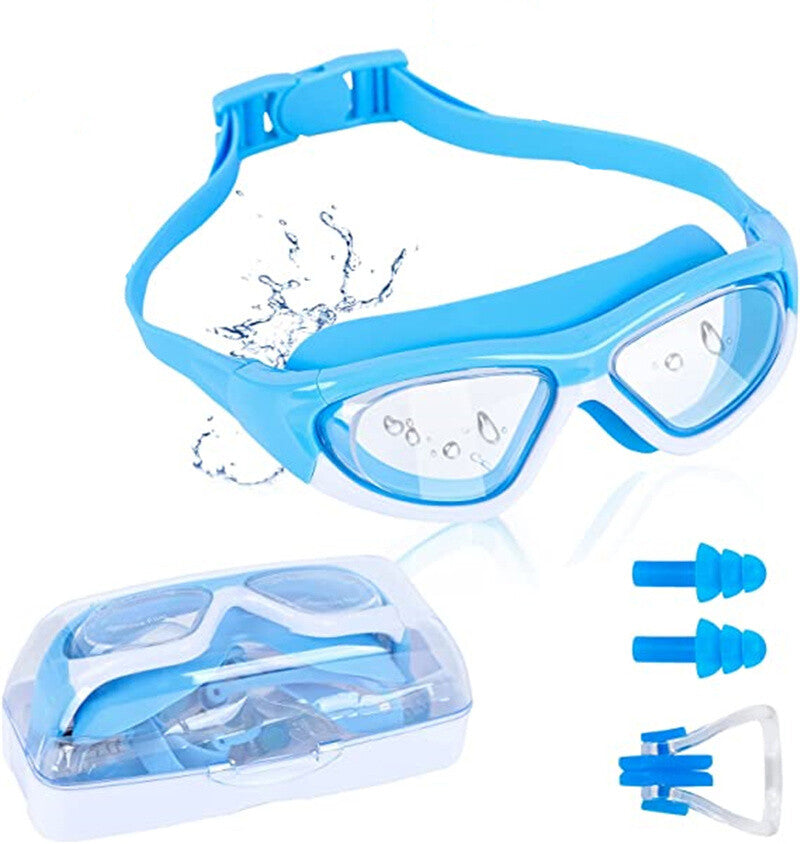 Enfants Anti-Fog Gants de natation Lunettes de bain piscine pour enfants Garçons Filles Nage Uk