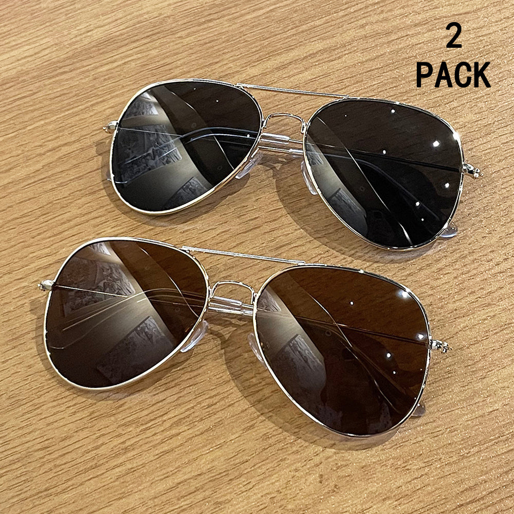 2 paires de Lunettes de soleil Crapaud Pilot Classic