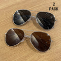 2 paires de Lunettes de soleil Crapaud Pilot Classic