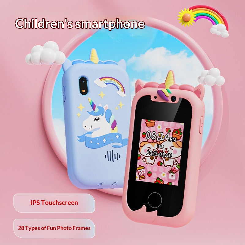 Téléphone à écran tactile double caméra pour les enfants pour l'éducation précoce