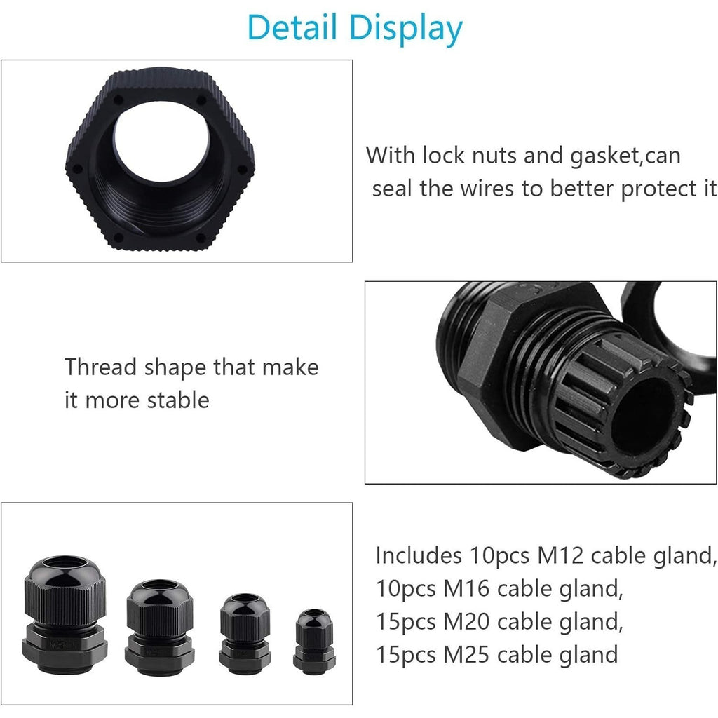 Cable Gland Set — 50 pièces