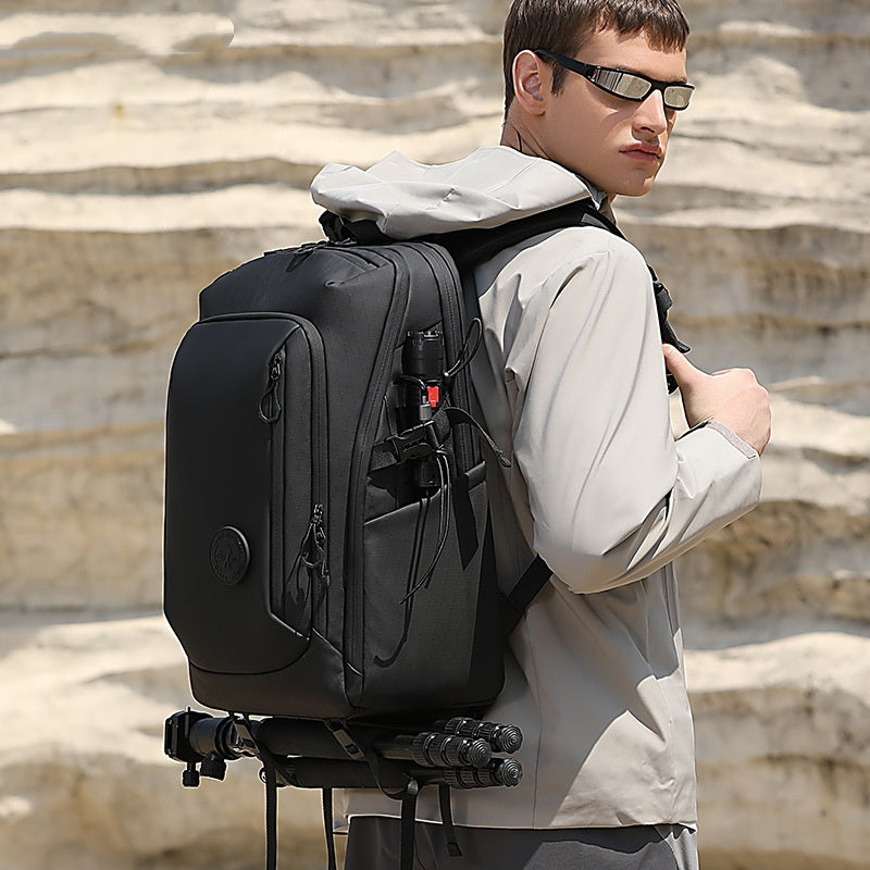 Men's large capacity travel backpack for outdoor adventures